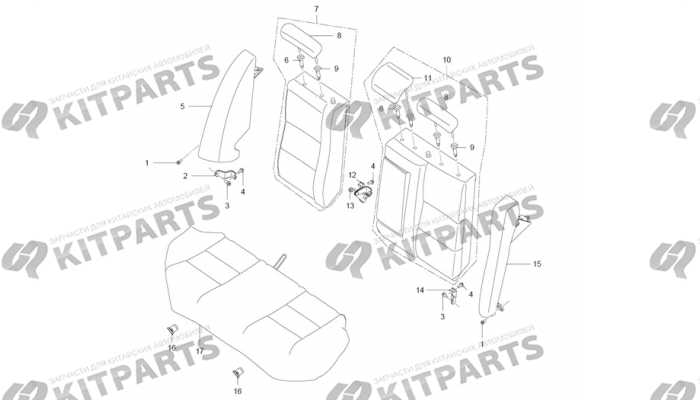 Сиденья задние Lifan Cebrium