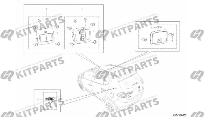 Плафон салона Lifan X50