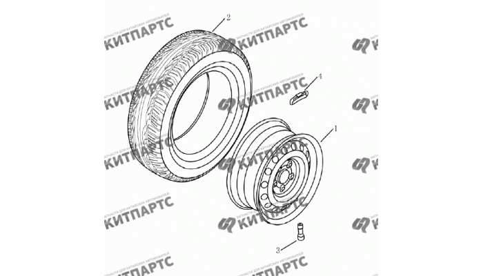 Колесо запасное Geely Emgrand (EC7)