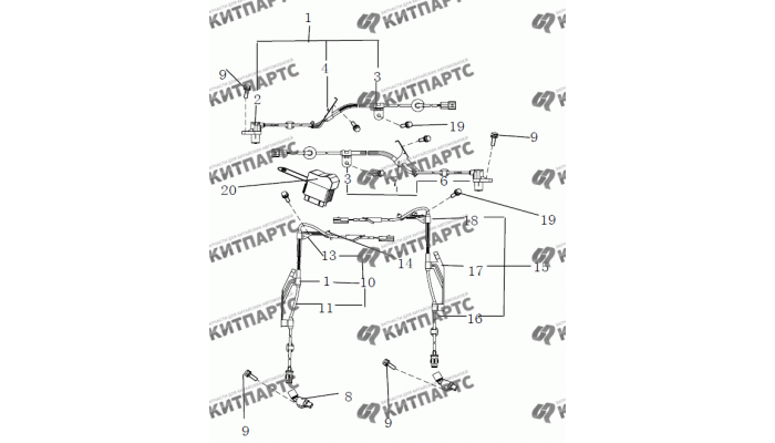 Жгут проводов ABS Geely MK